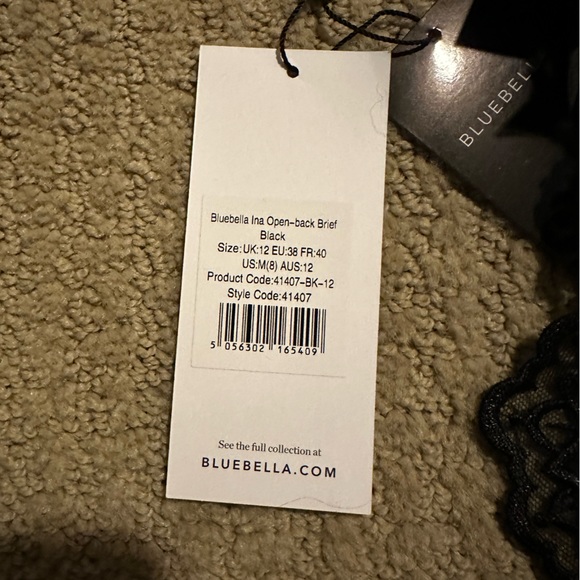 Bluebella Ina Open-Back Brief - Black - Size 12 - Picture 7 of 10